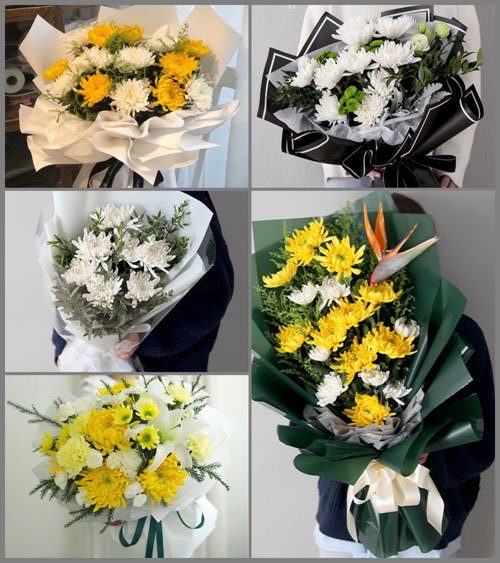 福建三明永安市小陶镇上湖口村白事花束代送